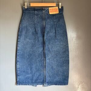 Vintage BONGO Women's Med Denim High Waisted Pencil Skirt 90's Grunge Retro